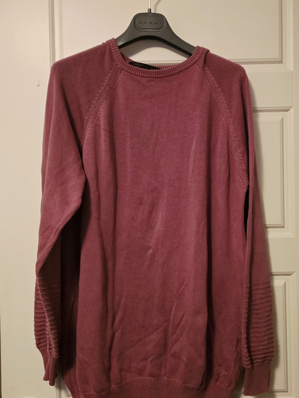 Christopher Bates Dusty Rose Crewneck Sweater
